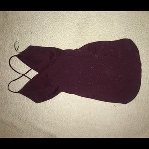 Bodycon plum colored dress